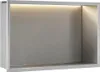 Wandeinbau-Regal Fürs Bad REA 30x45 Brush Steel Produktbild-Vorschau 1