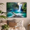 MuchoWow® - Leinwandbilder - Wasserfall - Steine - Produktbild-Vorschau 4