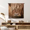 MuchoWow® Wandteppich Wandbehang Schottisches Hochlandrind Produktbild-Vorschau 6
