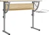 vidaXL Craft Table Sonoma Oak & Grey 110x53x(58-87) cm Náhled obrázku produktu 1