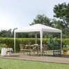 Outsunny Pavillon Partyzelt Faltpavillon Gartenzelt Produktbild-Vorschau 2