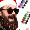 10 Bunte Weihnachtskugeln für Bart & Haare – Lustiger Produktbild-Vorschau 1