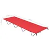 Lit de camping 180x60x19 cm Tissu Oxford et acier Rouge Voir les images du produit 6