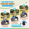 Spielwerk® Tricycle 2en1 Evolutif Bleu pour Enfants Voir les images du produit 4