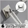 DEKAZIA® 8 ganci adesivi porta asciugamani bagno adesivo Anteprima dell’immagine prodotto 6