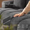 VASAGLE Modulares Sofa und Hocker Set, Chenille, Grau Produktbild-Vorschau 6