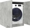 A washing machine is shown inside a gray cabinet with open doors. Anteprima dell’immagine prodotto
