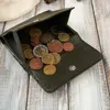 Damenleder Portemonnaie klein dunkelgrün Kroko mit Produktbild-Vorschau 9