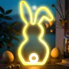 LED Hasen Lampe, Niedliches Kaninchen Neon Lichtschild, Produktbild-Vorschau 6
