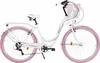 Damenfahrrad Davi Emma 28", 7 Gänge, 160-185 cm, Weiß/Rosa Produktbild-Vorschau 1