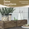 LS-LebenStil Holz Ziegelform Unika 57x15cm Braun ECHTE ALTE Produktbild-Vorschau 5