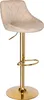 Cydro Gold Beige Velvet Barhocker Produktbild-Vorschau 5