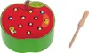Gioco arcade Acchiappa il verme per bambini mela di legno Anteprima dell’immagine prodotto 15