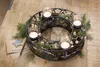 Gilde 4-flg. Adventskranz "Stars" dunkelbraun, mit Gläsern Produktbild-Vorschau 1