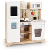 COSTWAY Kinderküche Holz, Kinder Spielküche mit Licht & Produktbild-Vorschau 1