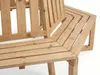 Baumbank 360° 6-Eckig aus Tannenholz, ca. 205 x 178 x 90 cm Produktbild-Vorschau 5