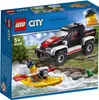 LEGO City set packaging showing a truck and kayak in a river setting. Produktbild-Vorschau