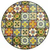A circular mosaic pattern of colorful tiles. Náhľad obrázku produktu
