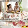 Tischdecke wasserabweisend abwaschbar Rot 200x140cm Zeitlos Produktbild-Vorschau 6