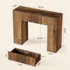 Tribesigns 100 cm Farmhouse-Konsolentisch, schmaler Produktbild-Vorschau 7
