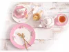 Elegante Tasse 1 Stück dünnes Porzellan 220ml Rosa Roségold Produktbild-Vorschau 7