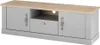 Wohnzimmer Landhaus TV Lowboard in grau mit Artisan Eiche Produktbild-Vorschau 3