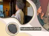 Haarturban / Kopfhandtuch aus Baumwolle, 64 cm, grau Produktbild-Vorschau 3