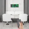 Nástěnné hodiny 45*16*2,5 cm Černé digitální hodiny LED s Náhled obrázku produktu 4