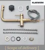 KLARWERK® Felix | ausziehbare 3-Wege Armatur Edelstahl Gold Produktbild-Vorschau 10