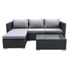SVITA QUEENS Gartenlounge 5-teilig Polyrattan Lounge Set Produktbild-Vorschau 6