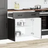 vidaXL Kuchyňská linka Kalmar černá materiál na bázi dřeva Náhled obrázku produktu 3