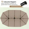 COSTWAY Parasol double 443x265cm avec support & manivelle , Voir les images du produit 5
