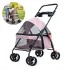 Poussette pour chien pliable Poussette pour chat avec Voir les images du produit 1