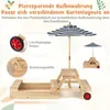 Stół piknikowy dla dzieci COSTWAY z piaskownicą i Podgląd zdjęcia produktu 8