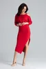 Lenitif Midikleid für Frauen Belalon K479 rot XL Produktbild-Vorschau 3