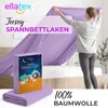 EllaTex Jersey Kinder Spannbettlaken 70x140 Baumwolle – Produktbild-Vorschau 2