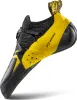 Klett-Kletterschuh "Solution Comp" von La Sportiva in Schwarz und Gelb; mit markanten Belüftungslöchern und einem stabilen Design. Produktbild-Vorschau
