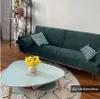 Schlafsofa Klappsofa 3-Sitzer - Samt - Tannengrün - LAUNEI Produktbild-Vorschau 5
