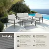 Ensemble de salon Göteborg avec table - gris clair Voir les images du produit 2