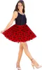 Oblique Unique Tutu Tütü Damen Rock rot schwarz Gepunktet Produktbild-Vorschau 3