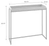CALICOSY - Console avec plateau à rebords et pieds en métal Voir les images du produit 7