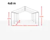 TOOLPORT Tente de stockage 4x8 m abri bâche PVC 350 N Voir les images du produit 9