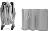 A folded travel crib and a folded mattress are shown side-by-side against a white background. Anteprima dell’immagine prodotto