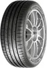 A close-up studio shot of a Dunlop Sport Maxx Rt2 tire mounted on a silver alloy wheel. Náhled obrázku produktu
