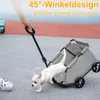 Haustierwagen faltbar, 360° drehbare Wagenstange mit Produktbild-Vorschau 7