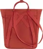 The back view of a red backpack is shown against a white background. Produktbild-Vorschau