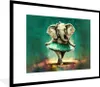 MuchoWow® Gerahmtes Poster Elefant - Ballerina - Farbe - Produktbild-Vorschau 1
