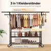 HOKEEPER Schwerlast Kleiderständer auf Rollen, Doppelter Produktbild-Vorschau 6
