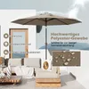 COSTWAY 300cm Sonnenschirm mit Solar-LED-Beleuchtung Produktbild-Vorschau 5