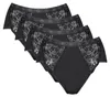 sloggi Dames Midi-slip, 4-pack, Chic - ZWART - Maat 44 Productafbeelding-voorbeeld 5